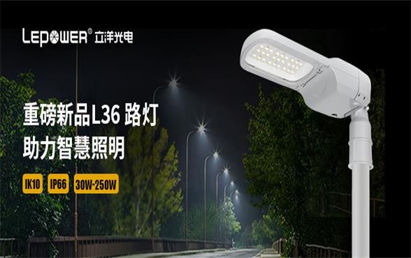 立洋光电 I 重磅新品LED路灯系列L36 路灯，助力智慧照明！