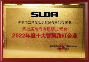 2022年度十大智慧路灯企业